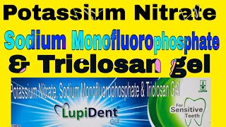 Potassium Nitrate Sodium Monofluorophosphate and Triclosan gel Uses in Hindi [upl. by Berga788]