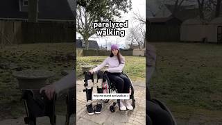 walking as a paraplegic ♿️ KAFO braces paralyzed [upl. by Madge332]