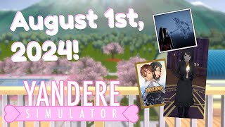 August 1st 2024 BugFixing Build  Yandere Simulator [upl. by Baumbaugh582]