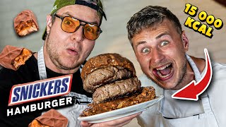 Hamburger ze SNICKERS  Totální Prasárna  Levné vaření [upl. by Notsuoh656]