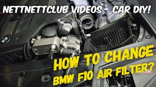 BMW F10 Air Filter Change [upl. by Mellins]