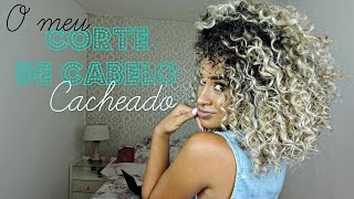 Meu corte de cabelo cacheado  por Dayellen Pâmela [upl. by Wilfreda265]