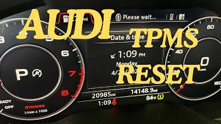 How to Reset 2012 Audi A6 Tire Pressure Light  TPMS [upl. by Christoffer]