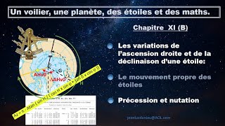 11B précession et nutation  conséquences sur les coordonnées équatoriales dune étoile [upl. by Anavi598]