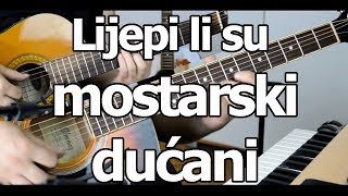 Lijepi li su mostarski dućani  cover lesson [upl. by Boni222]