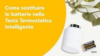 Come sostituire le batterie nella Testa Termostatica Intelligente [upl. by Tine]