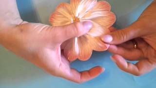 Tutorial  Bomboniere a due nastri  Italian sugar art [upl. by Irpak]