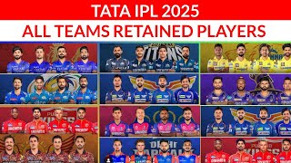 IPL 2025 All Teams Retained Players List Ipl 2025 All Teams Retention Player list  RCBCSKSRHMI [upl. by Roley684]