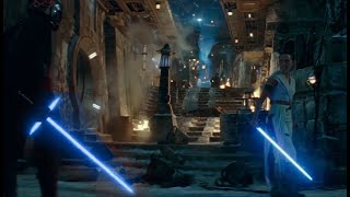 Blue Lightsaber Kylo Ren vs Rey Binks [upl. by O'Doneven106]