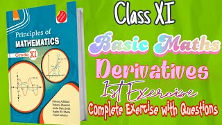 Derivatives 1st ExerciseSolutionClass 11 Basic Math Principles of MathematicsKriti Publication [upl. by Moriarty]