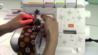 Husqvarna Viking H Class 200S Serger 30 Gathering [upl. by Aicram]