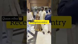 vaisu reception entry vera level 😍wedding trending shortvideo [upl. by Hillie]