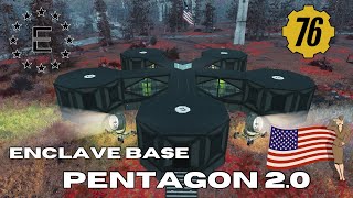 Fallout 76 Camp  Enclave Base  PENTAGON 20 [upl. by Llertnor]