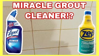 Amazing Grout Cleaner  For kitchen  bathroom floors amp shower  Testing Cleaning Hack [upl. by Sdlonyer]