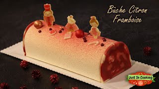 ❅ Recette de Bûche de Noël Citron Framboise ❅ [upl. by Obed533]