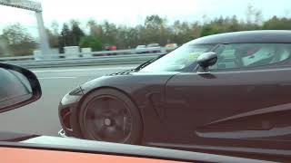 The BEST races EVER in 4k Porsche 918 Bugatti Veyron Vitesse Koenigsegg agera R and a RICER [upl. by Boyer]