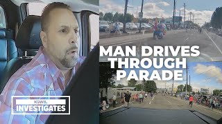 Extended dashcam video Portland man plows through Grand Floral Parade barricades [upl. by Rufford]