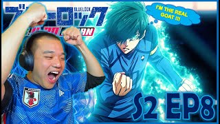 ITOSHI RIN INSANE ROBERTO CARLOS GOAL  Blue Lock Season 2 Episode 8 REACTION ブルーロック 32話の反応 [upl. by Aneerbas714]