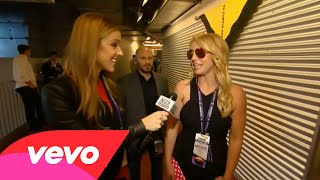 Britney Spears  Super Bowl XLIX Interview [upl. by Atsylak]