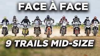 Comparatif 9 motos trails midsize 2024 [upl. by Steep660]