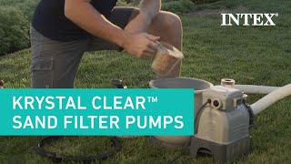 Intex® Krystal Clear™ Sand Filter Pumps [upl. by Newberry760]