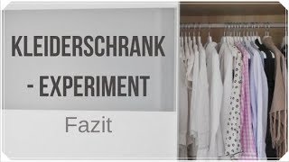 Mein Fazit zum KleiderschrankExperiment [upl. by Glavin374]