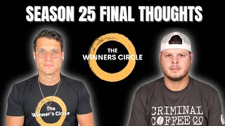 BB 25 Season Recap  Final Thoughts  amp Whats Next for The Winners Circle [upl. by Nasho958]