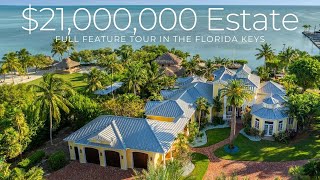 Tour 21M Oceanfront Luxury Estate in the Florida Keys  5 Acres of Paradise amp World Class Fishing [upl. by Diantha]