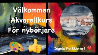 Akvarell nybörjarkurs del 1 presentation [upl. by Hebel]