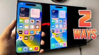 2 Ways Screen Mirroring with iPhone iOS 16 to Smart TV Wirelessly  No Apple TV Required 2022 [upl. by Enirhtak]