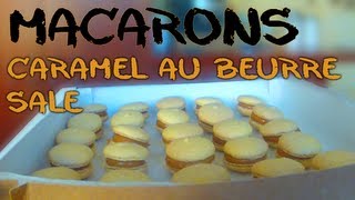 Recette de macarons caramel au beurre salé [upl. by Shanie]