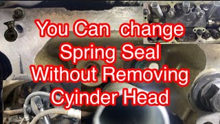 How To Remove Spring Seal Without Removing Cylinder Head Manifold [upl. by Santos]