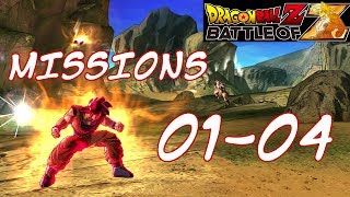 Dragonball Z Battle of Z Story Mode  Missions 0104 [upl. by Ynahpit34]