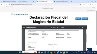 Declaracion Fiscal del Magisterio Estatal [upl. by Enaz]