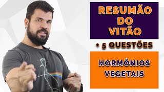 Resumão do Vitão  Botânica  Hormônios Vegetais  Resolução de 5 exercícios [upl. by Redneval]