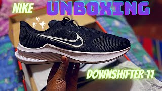 NIKE downshifter 11 unboxing better than downshifter 10 [upl. by Cele]