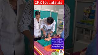 How to Perform CPR on an infants  CPR for infants  Health Sector nursing viral trending shorts [upl. by Tilden]