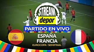 ESPAÑA VS FRANCIA EN VIVO  SEMIFINALES  EUROCOPA 2024 [upl. by Lizned]