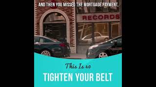 Idiom Tighten your belt meaning example pronunciation movie clip [upl. by Folly]