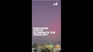 Northern lights illuminate the Texas sky [upl. by Court]