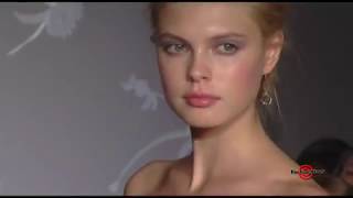 LAZARO Bridal  Spring 2011 NY Fashion Week Runway Wedding Gowns Video  EXCLUSIVE [upl. by Melly454]