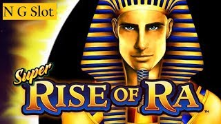 Rise Of Ra Slot Machine Bonus Win with 550 Bet  Live Play [upl. by Gniy]