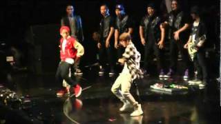 Justin Bieber brings Jaden Smith on stage to dance  the NYC Jingle Ball [upl. by Ellan]