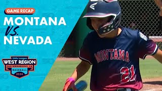 Game Highlights Montana vs Nevada  Little League Baseball Mountain Region Tournament [upl. by Akcir]