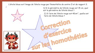 Correction dexercices sur les homothéties 33 [upl. by Wagshul]