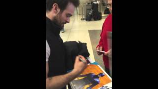 Charlie Cox of Daredevil signing autographs [upl. by Airbas197]