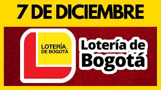 Resultado LOTERIA DE BOGOTA JUEVES 7 de diciembre de 2023 💫✅💰 ULTIMO SORTEO [upl. by Iramohs]