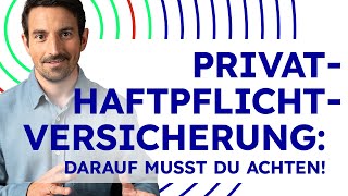 PrivatHaftpflichtversicherung Schnell amp einfach erklärt [upl. by Ernest]