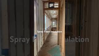 Spray foam insulation progress at Boerne TX home build insulation boerne customhomebuilder [upl. by Russian]