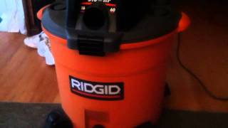 Ridgid shop vac 16gal 5hp part 1 [upl. by Ingrim]